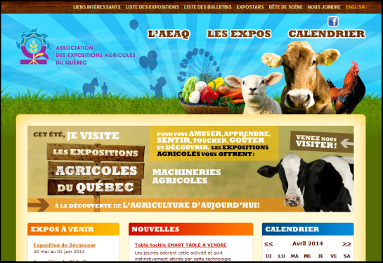 Client : Association des Expositions Agricoles du Québec